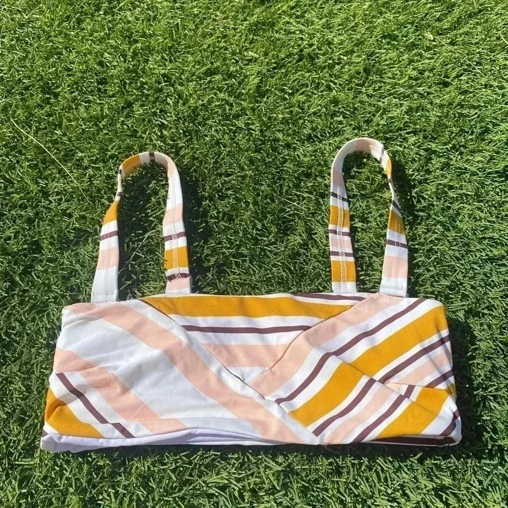 Zulu and Zephyr Bikini Top Stipe Small